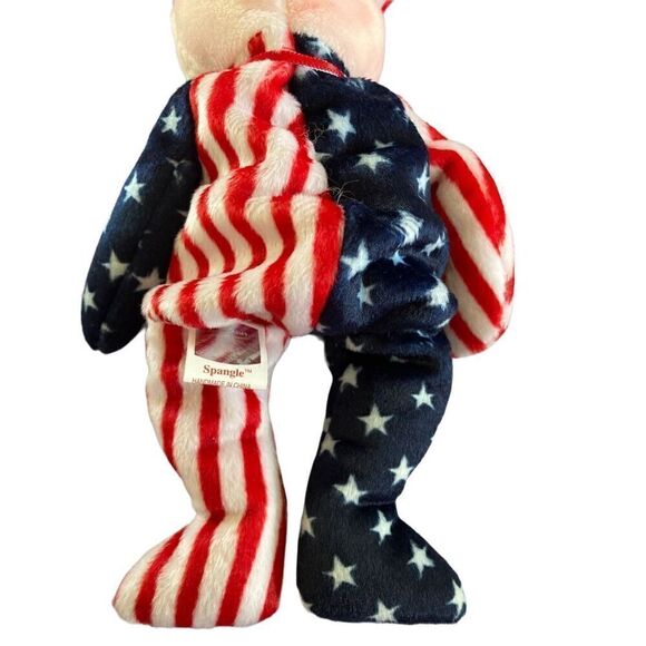 Pink Face Spangle Bear 1999 Ty Beanie Baby Plush Collectible Nostalgia Stuffed A - Picture 4 of 10